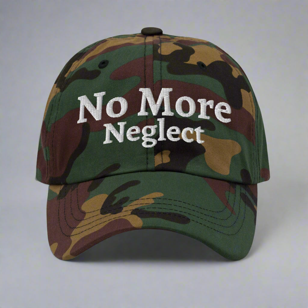 no more neglect camo cap