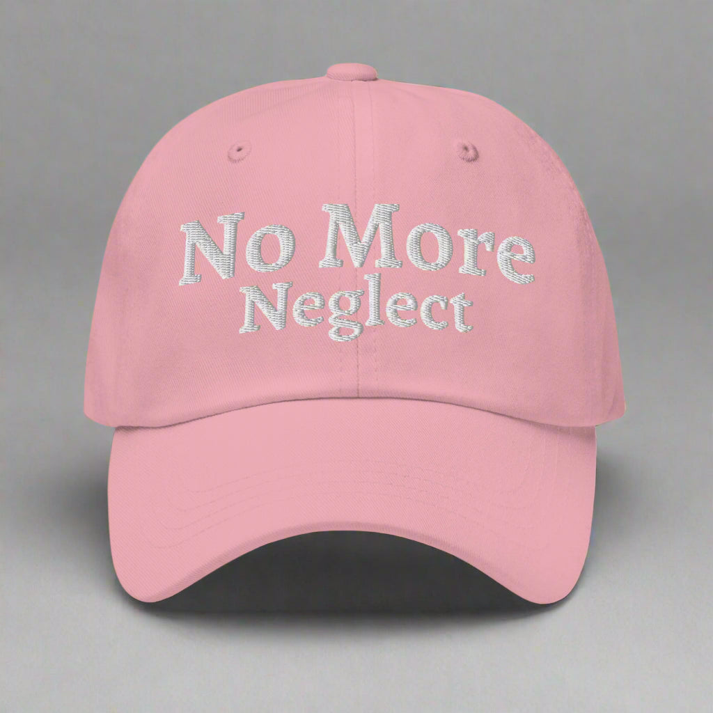 no more neglect pink cap