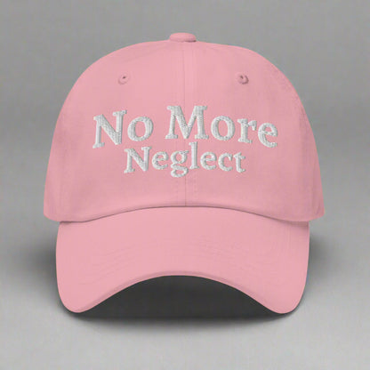 no more neglect pink cap