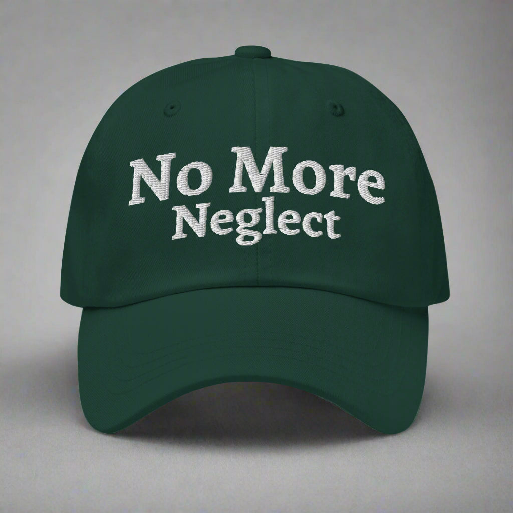 no more neglect green cap