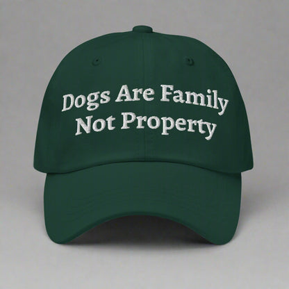 dogs are family green cap