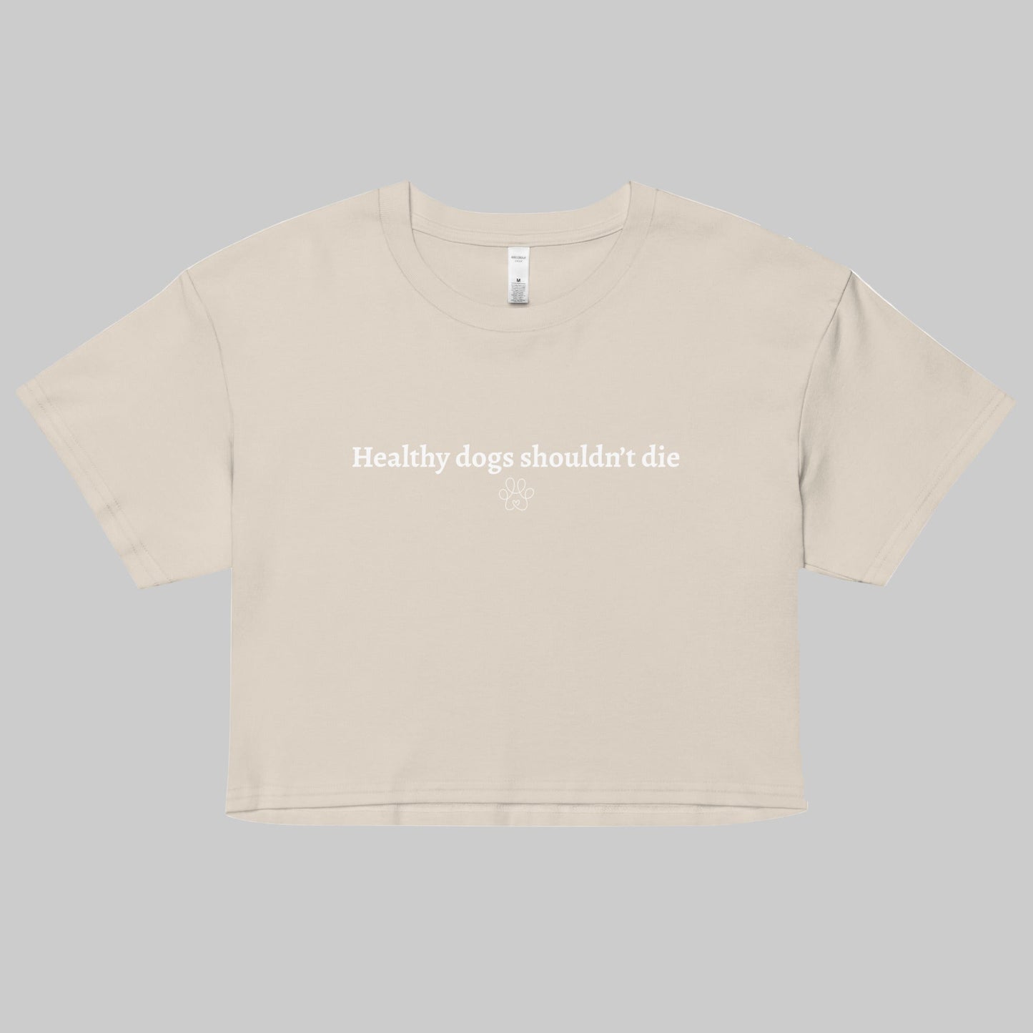 healthy dogs crop top bone