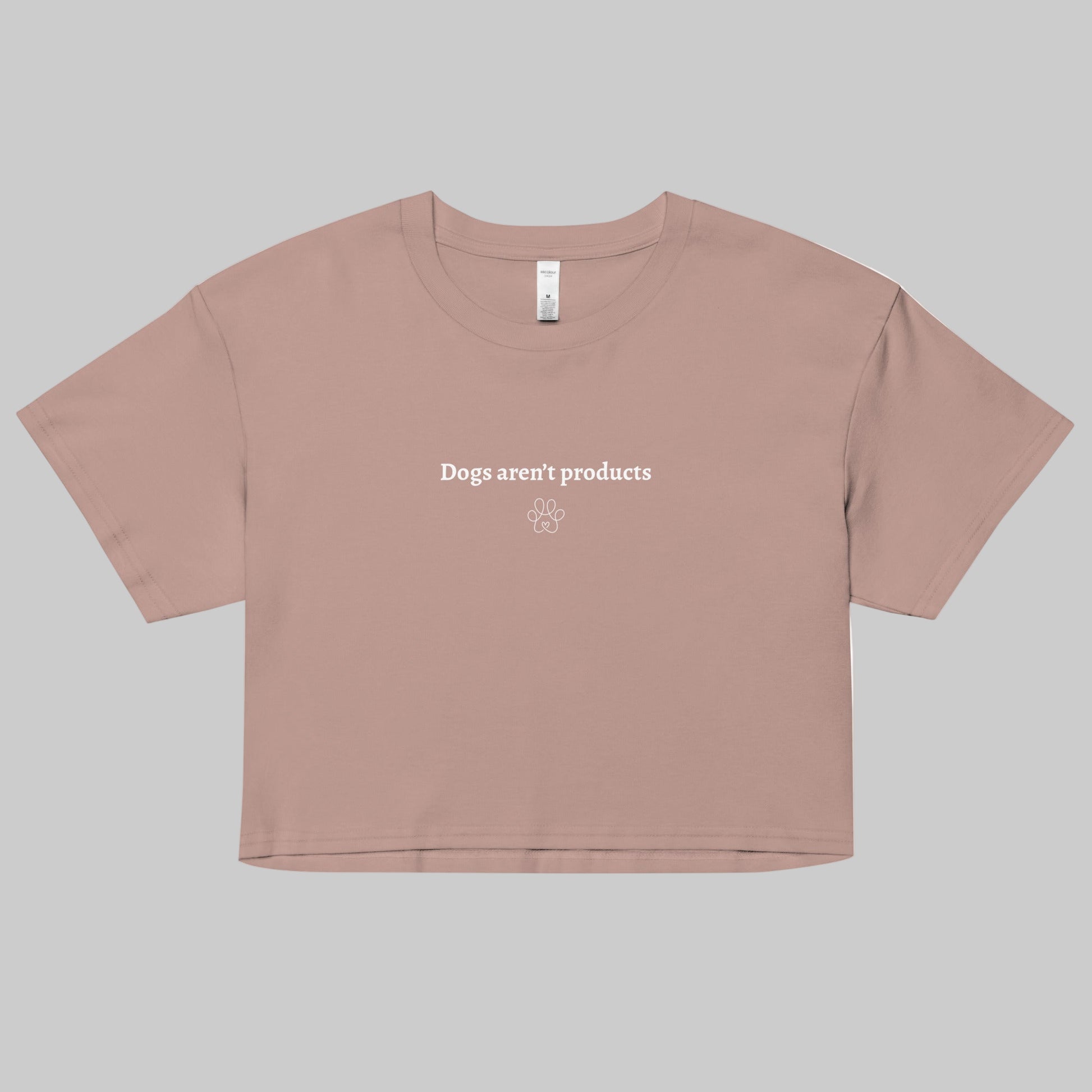 dogs arent products crop top rustic