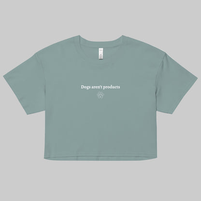 dogs arent products crop top mint